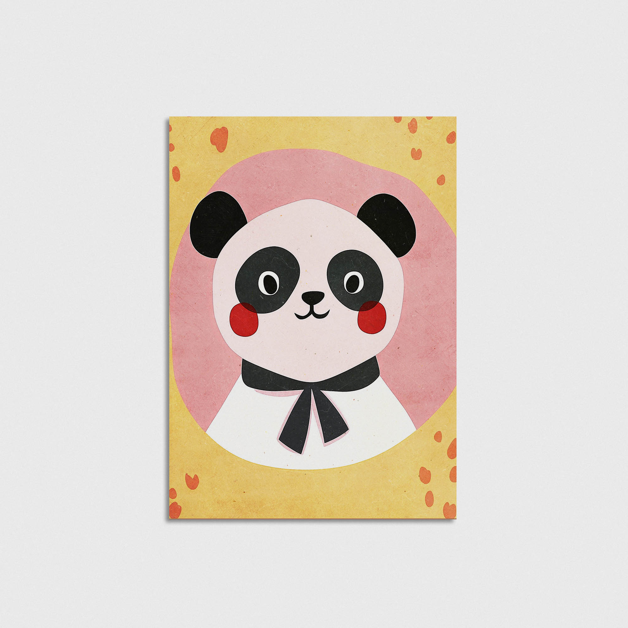Uykucu Panda Çocuk Odası Duvar Posteri Çerçeveli Tablo Dekorasyon - Görsel 5