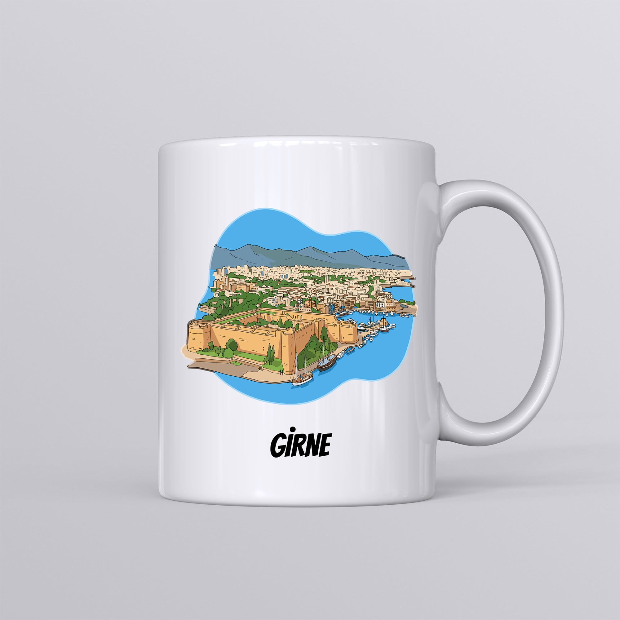 Girne Antik Limanı Kupa - Kıbrıs Hediyelik Eşya