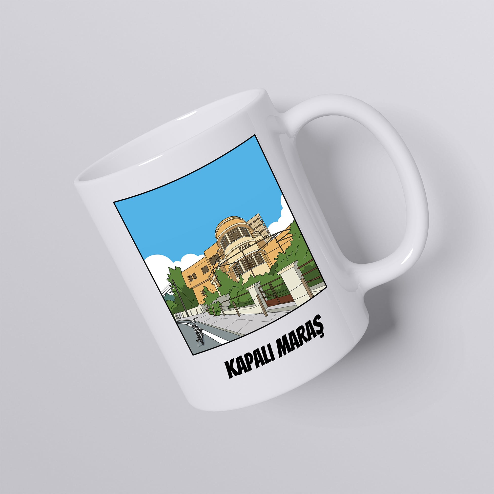 Kapalı Maraş Varosha Kupa - Kıbrıs Hediyelik Eşya