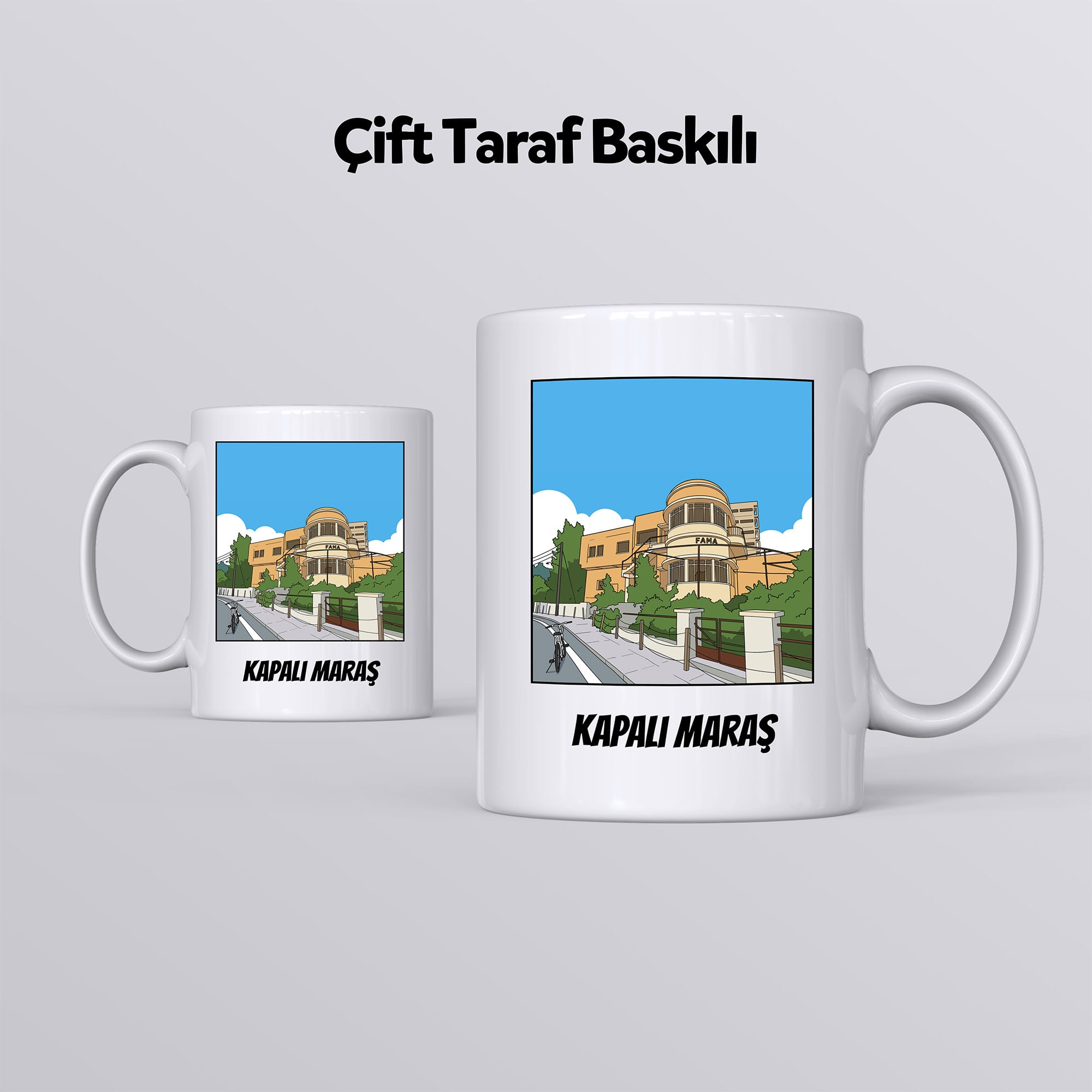 Kapalı Maraş Varosha Kupa - Kıbrıs Hediyelik Eşya