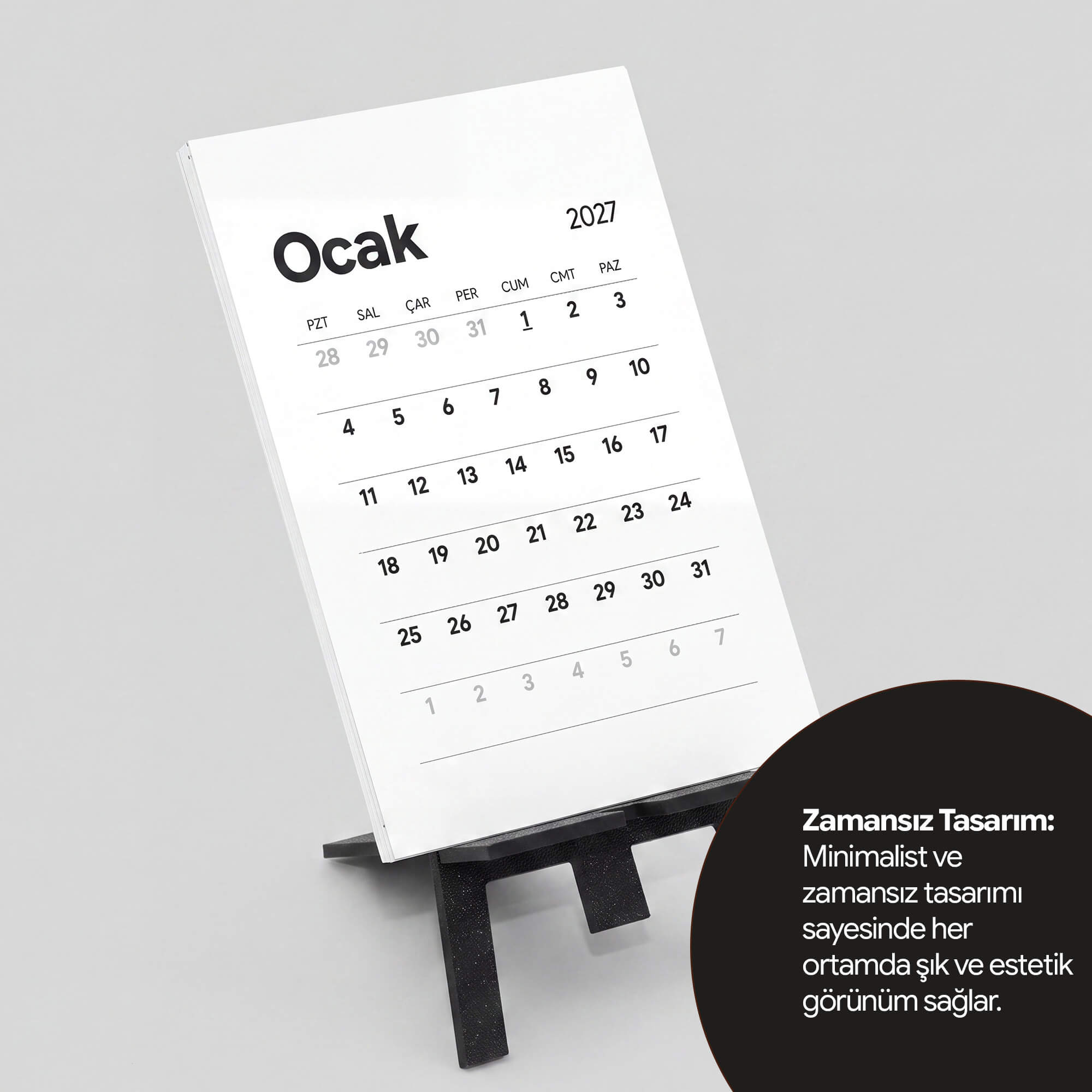 PlanCORE™ Desk Stand - Masa Takvimi Standı - Görsel 5