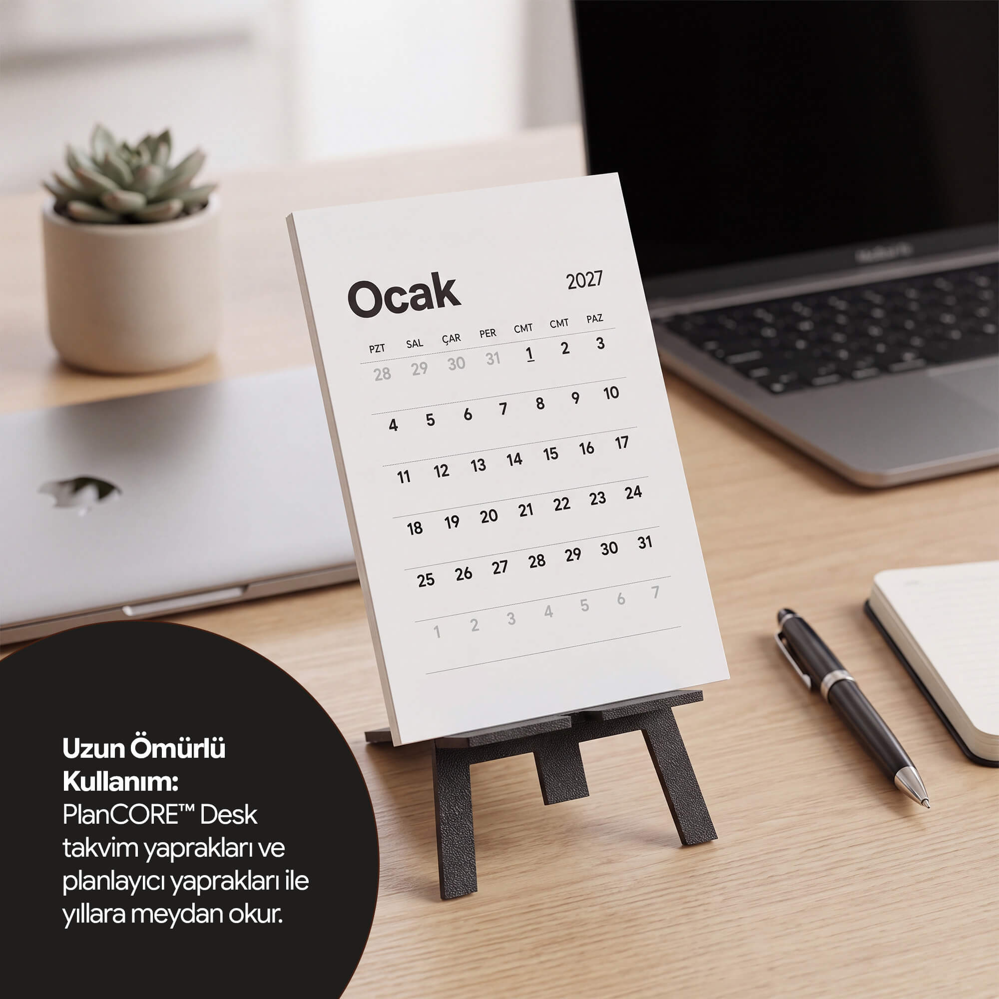 PlanCORE™ Desk Stand - Masa Takvimi Standı - Görsel 6