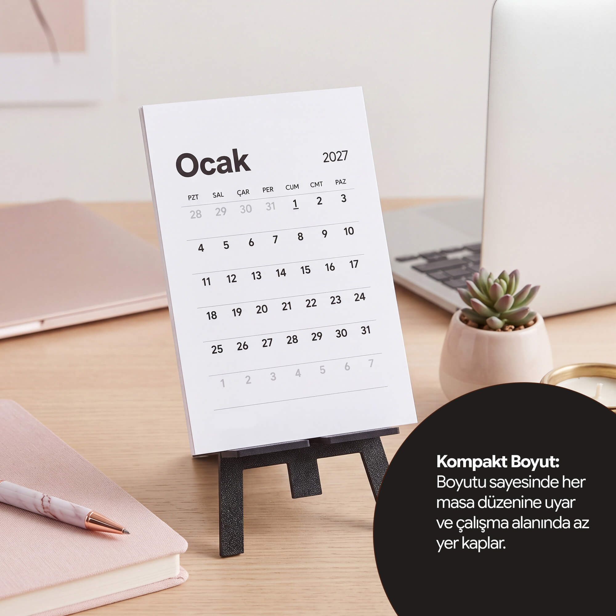 PlanCORE™ Desk Stand - Masa Takvimi Standı - Görsel 3