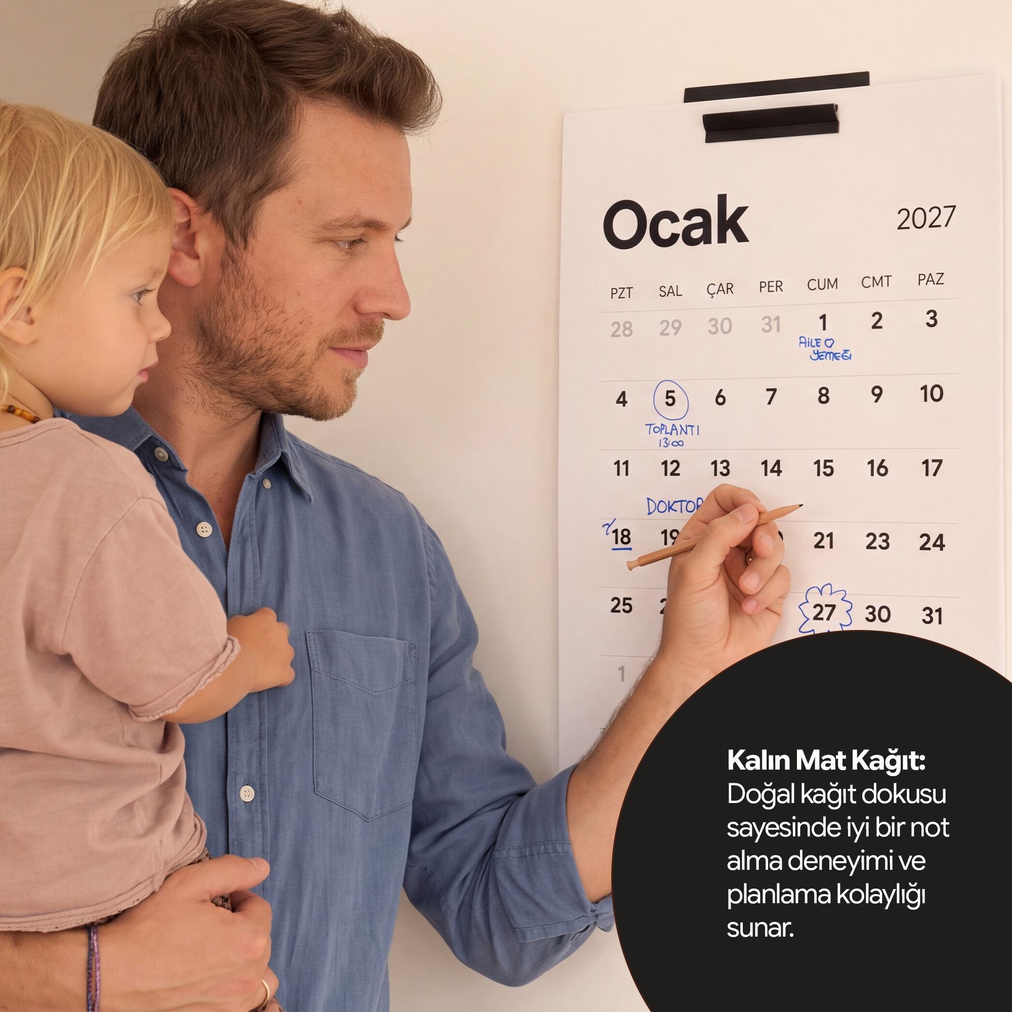 PlanCORE™ Wall Calendar Refill - 2027 Duvar Takvimi Yaprakları - Görsel 2