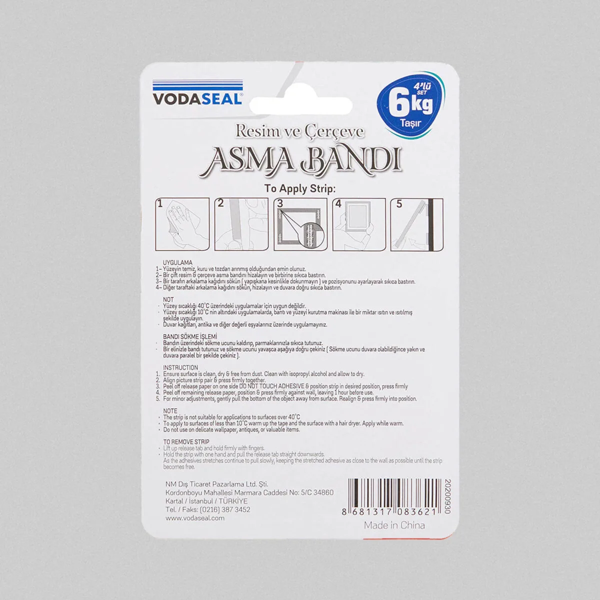 Vodaseal Resim ve Çerçeve Asma Bandı - Görsel 3