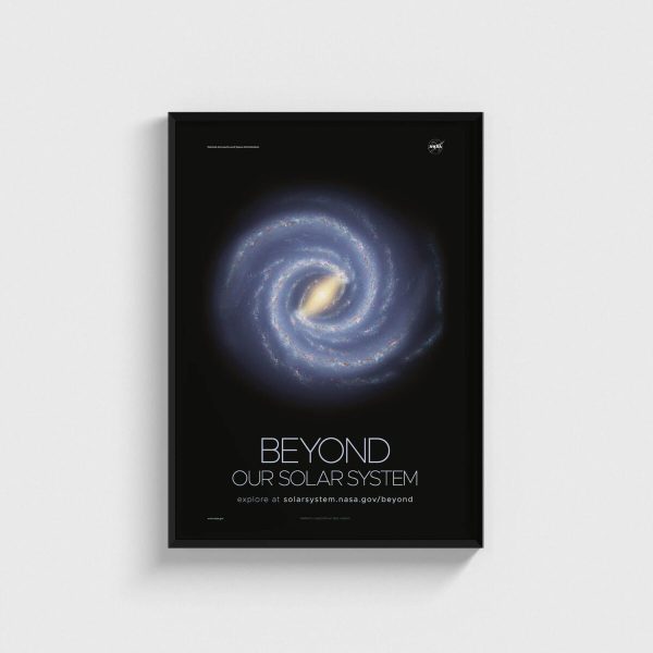 NASA – Beyond Our Solar System uzay posteri, siyah çerçeveli tablo