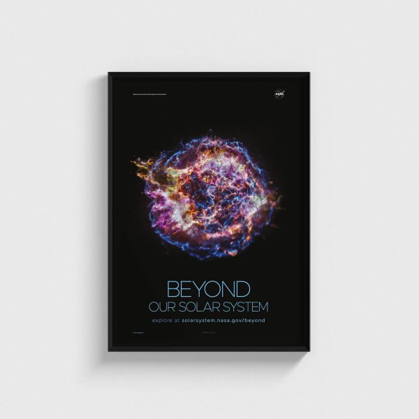 NASA - Beyond Our Solar System v2 uzay posteri, siyah çerçeveli tablo