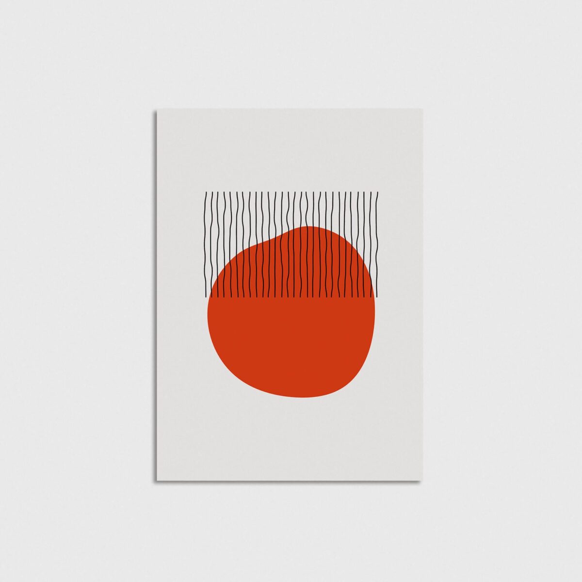 Linear Stain v1 modern posteri, çerçevesiz poster