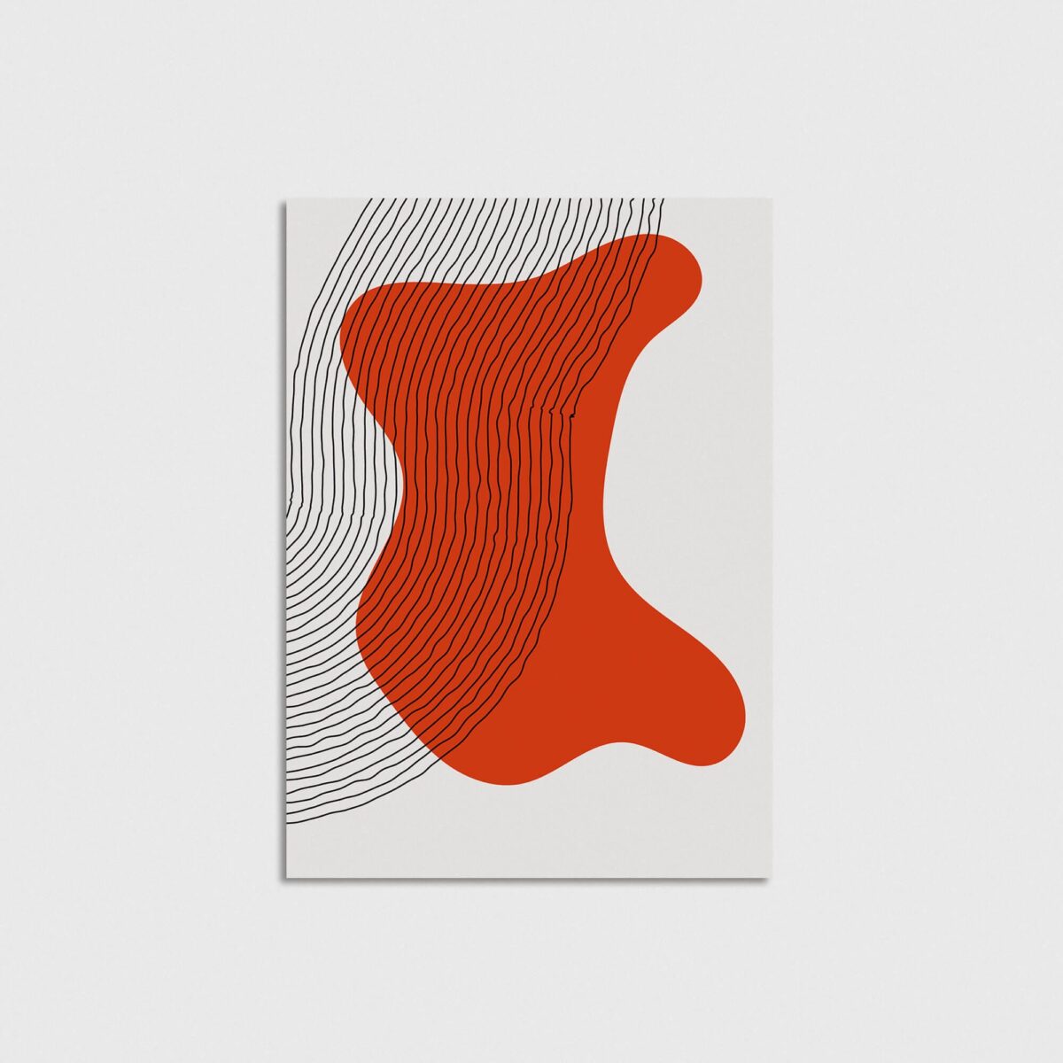 Linear Stain v2 modern posteri, çerçevesiz poster