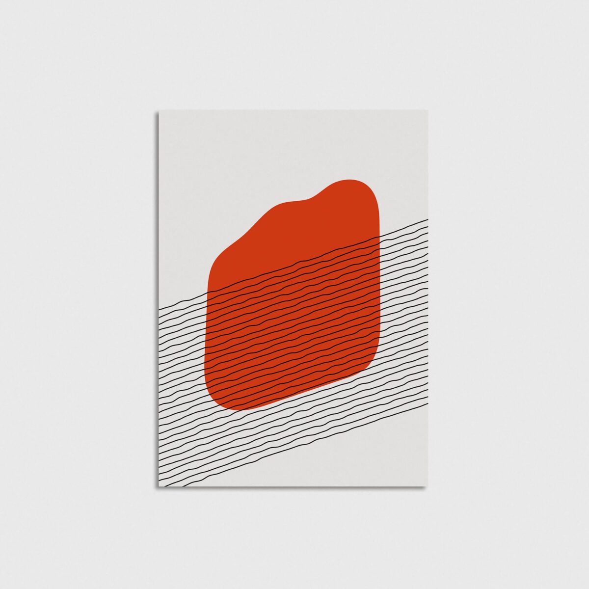 Linear Stain v3 modern posteri, çerçevesiz poster