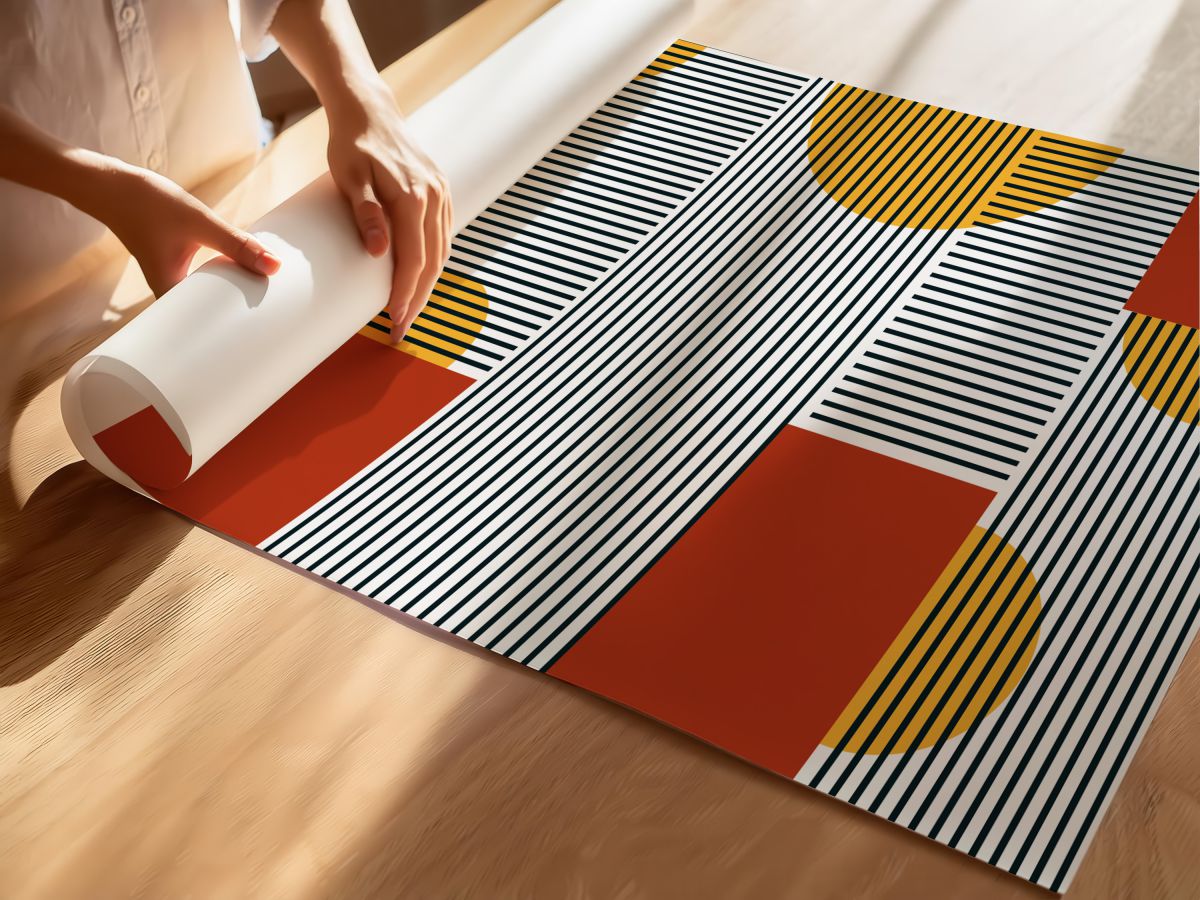 Geometrik Şekiller 1, rulo yapılmış çerçevesiz poster
