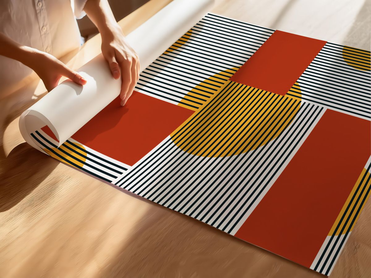 Geometrik Şekiller 3, rulo yapılmış çerçevesiz poster