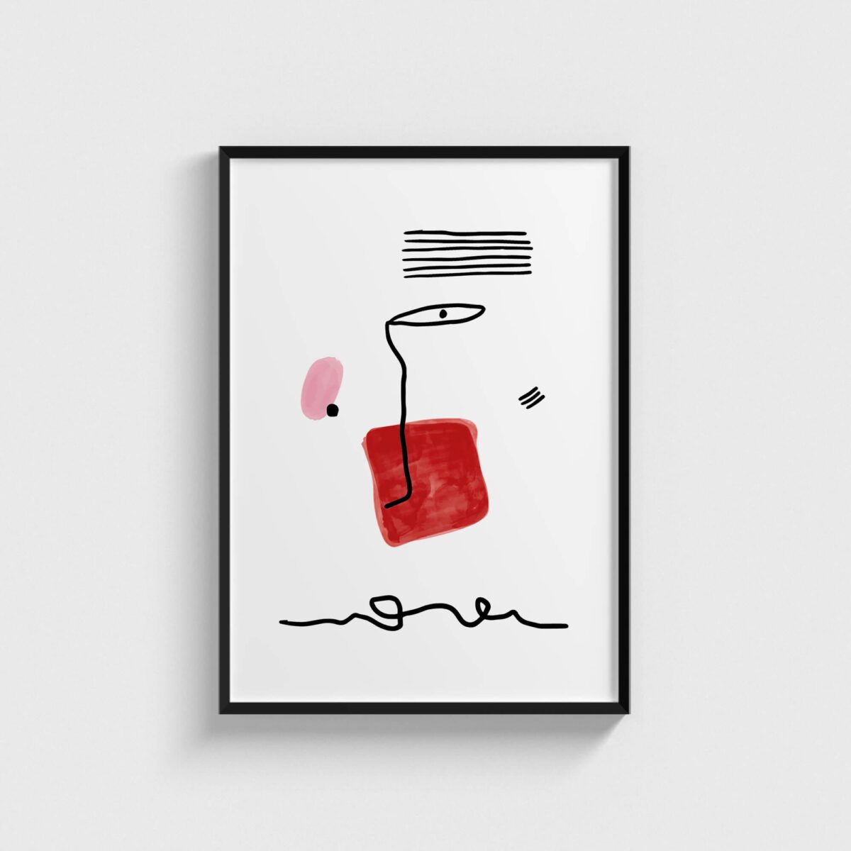 Escape 4 modern posteri, siyah çerçeveli tablo