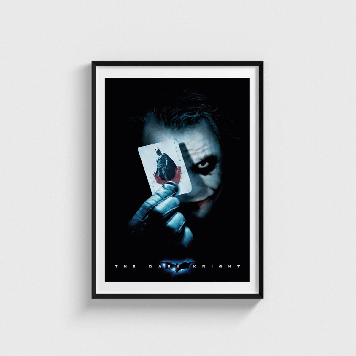 The Dark Knight film posteri, siyah çerçeveli tablo