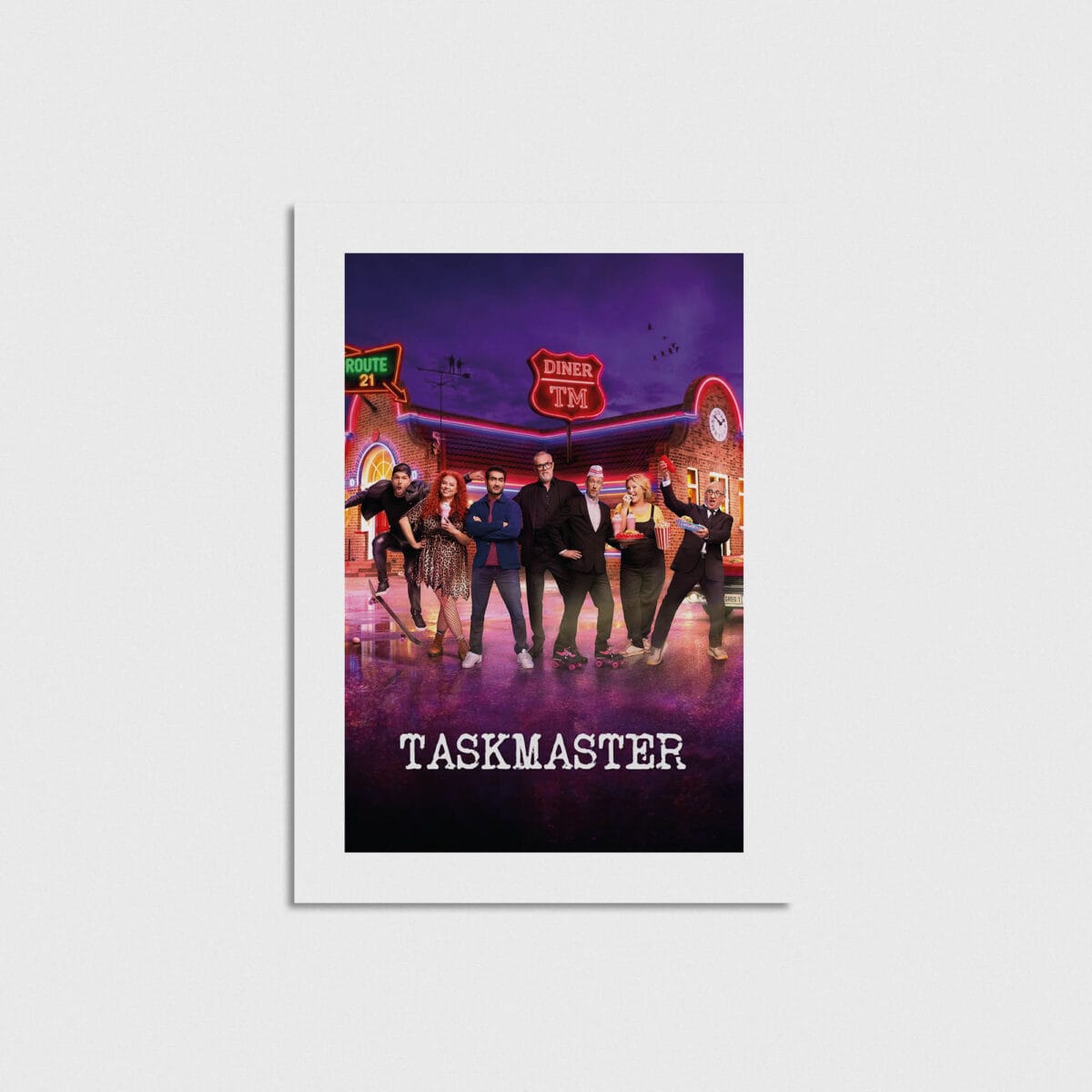Taskmaster dizi posteri, kadro tasarımı, çerçevesiz poster