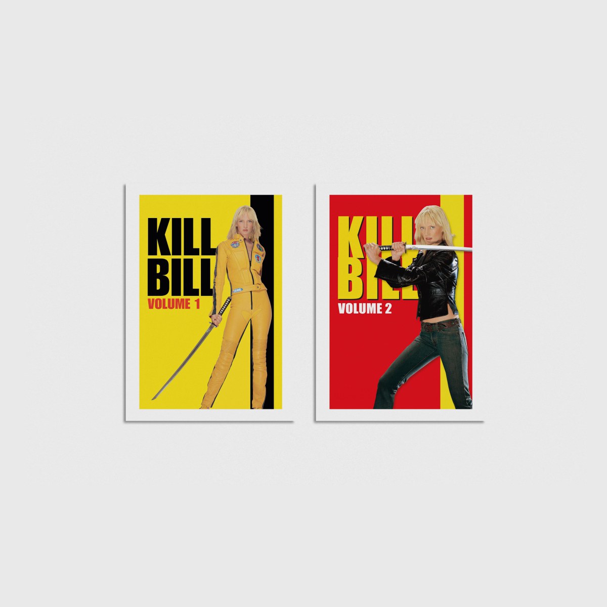 Kill Bill İkili Poster Seti, çerçevesiz poster seti