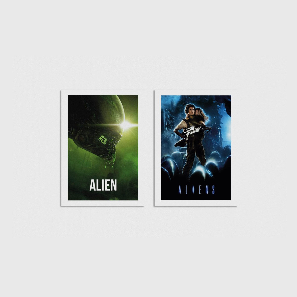 Alien İkili Poster Seti, çerçevesiz poster seti