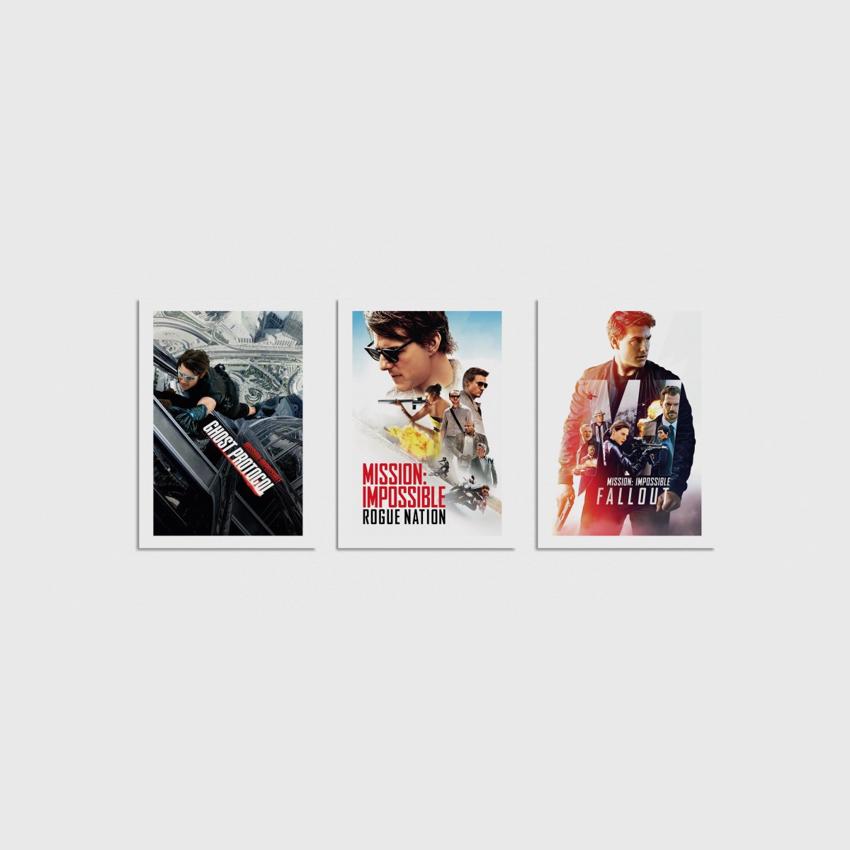 Mission: Impossible Üçlü Poster Seti, çerçevesiz poster seti