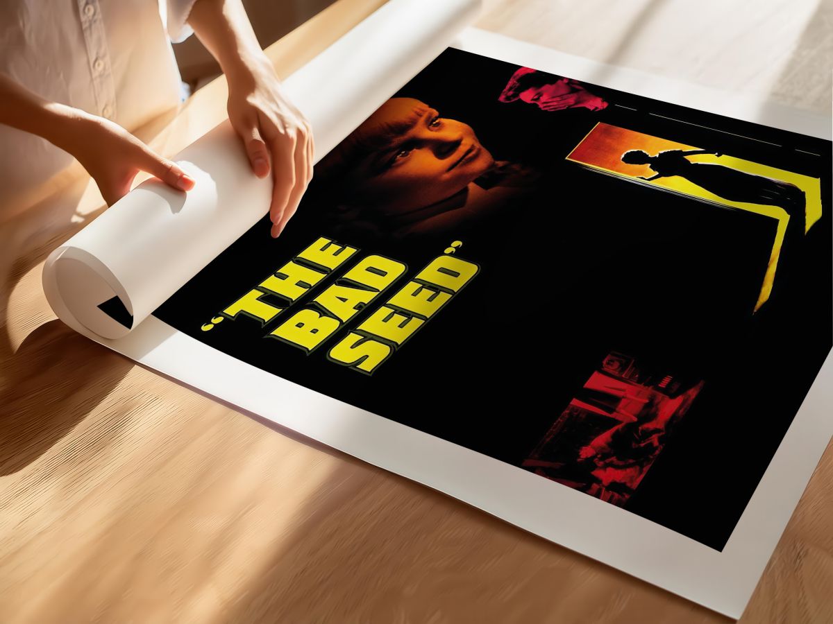 The Bad Seed (1956) Film Posteri, rulo yapılmış çerçevesiz poster