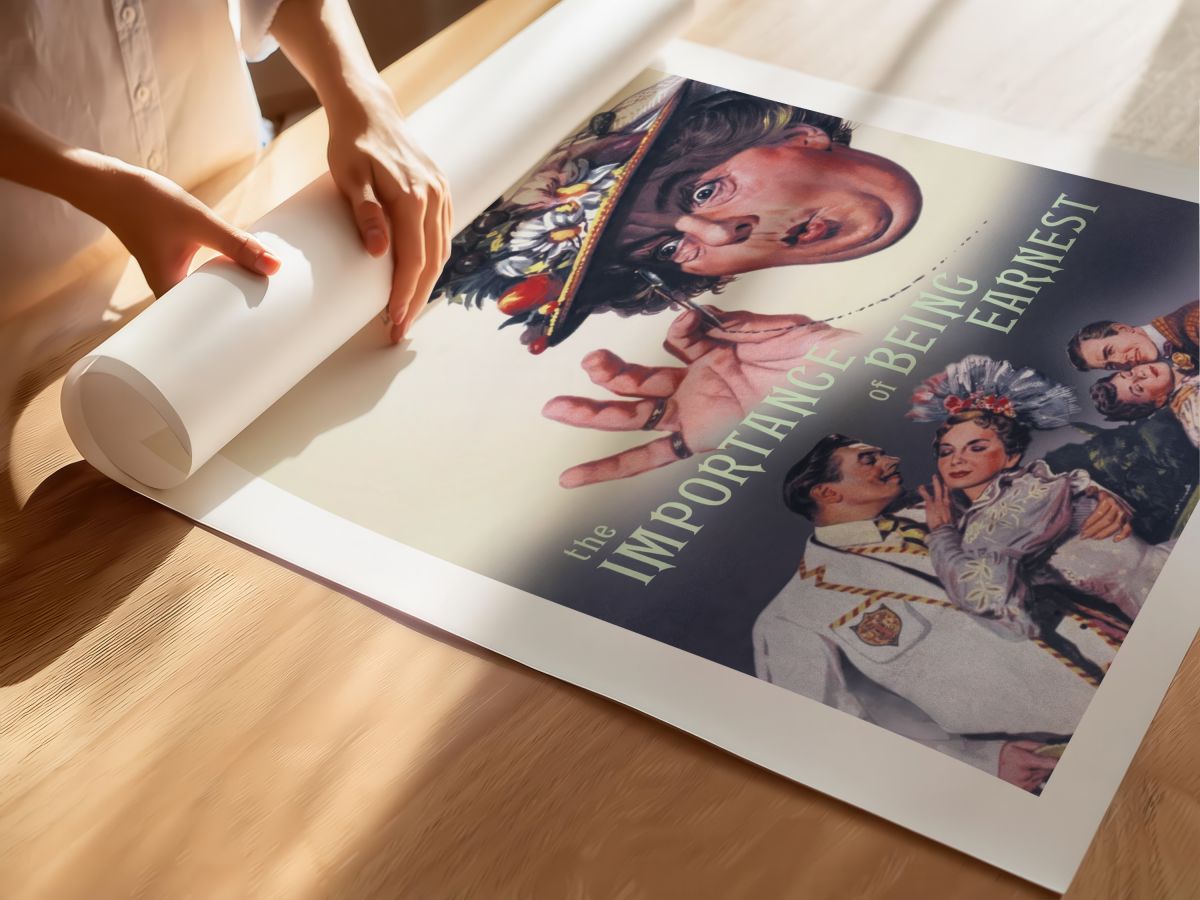 The Importance of Being Earnest (1952) Film Posteri, rulo yapılmış çerçevesiz poster