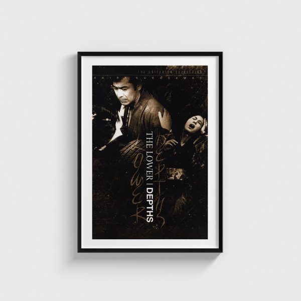 The Lower Depths film posteri, siyah çerçeveli tablo