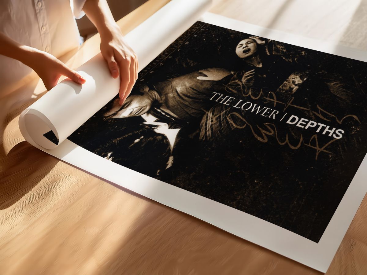 The Lower Depths (1957) Film Posteri, rulo yapılmış çerçevesiz poster