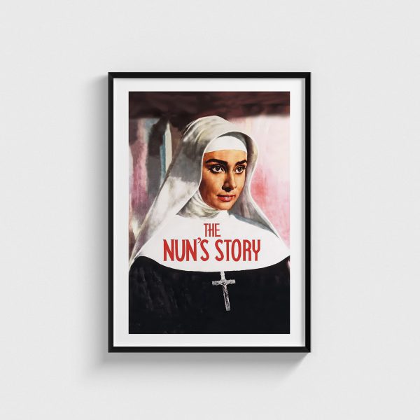The Nun's Story film posteri, siyah çerçeveli tablo