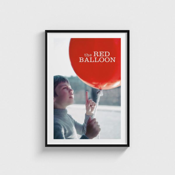 The Red Balloon film posteri, siyah çerçeveli tablo