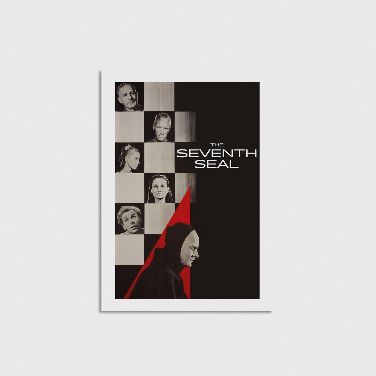 The Seventh Seal film posteri, çerçevesiz poster