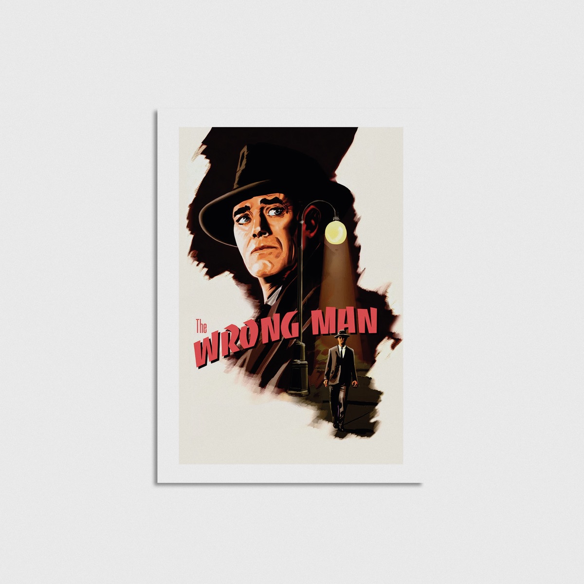The Wrong Man film posteri, çerçevesiz poster
