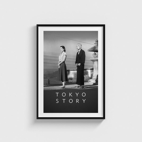 Tokyo Story film posteri, siyah çerçeveli tablo