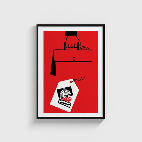 Advise & Consent film posteri, siyah çerçeveli tablo