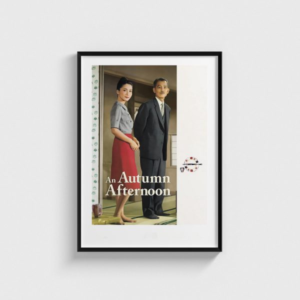 An Autumn Afternoon film posteri, siyah çerçeveli tablo