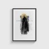 Andrei Rublev film posteri, siyah çerçeveli tablo
