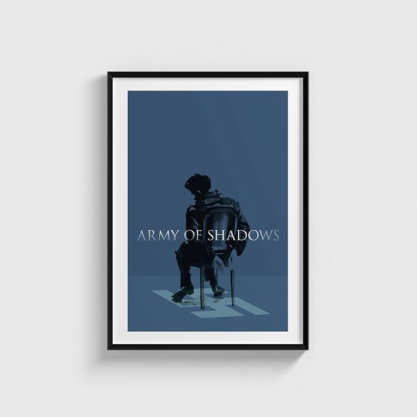 Army of Shadows film posteri, siyah çerçeveli tablo