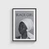 Black Girl film posteri, siyah çerçeveli tablo