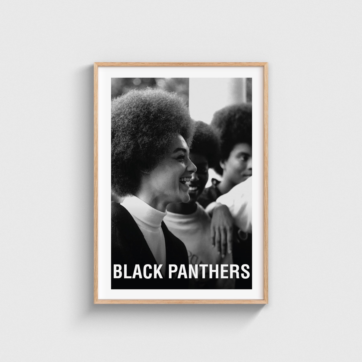 Black Panthers film posteri, ahşap çerçeveli tablo