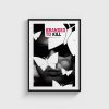 Branded to Kill film posteri, siyah çerçeveli tablo