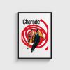 Charade film posteri, siyah çerçeveli tablo