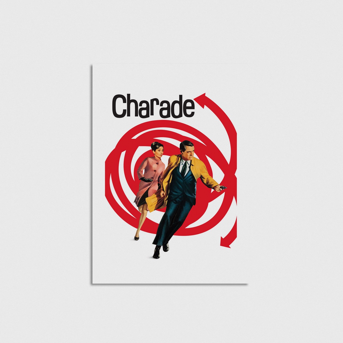 Charade film posteri, çerçevesiz poster