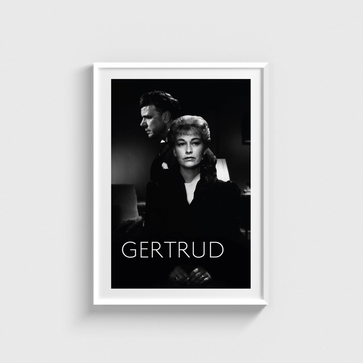 Gertrud film posteri, beyaz çerçeveli tablo