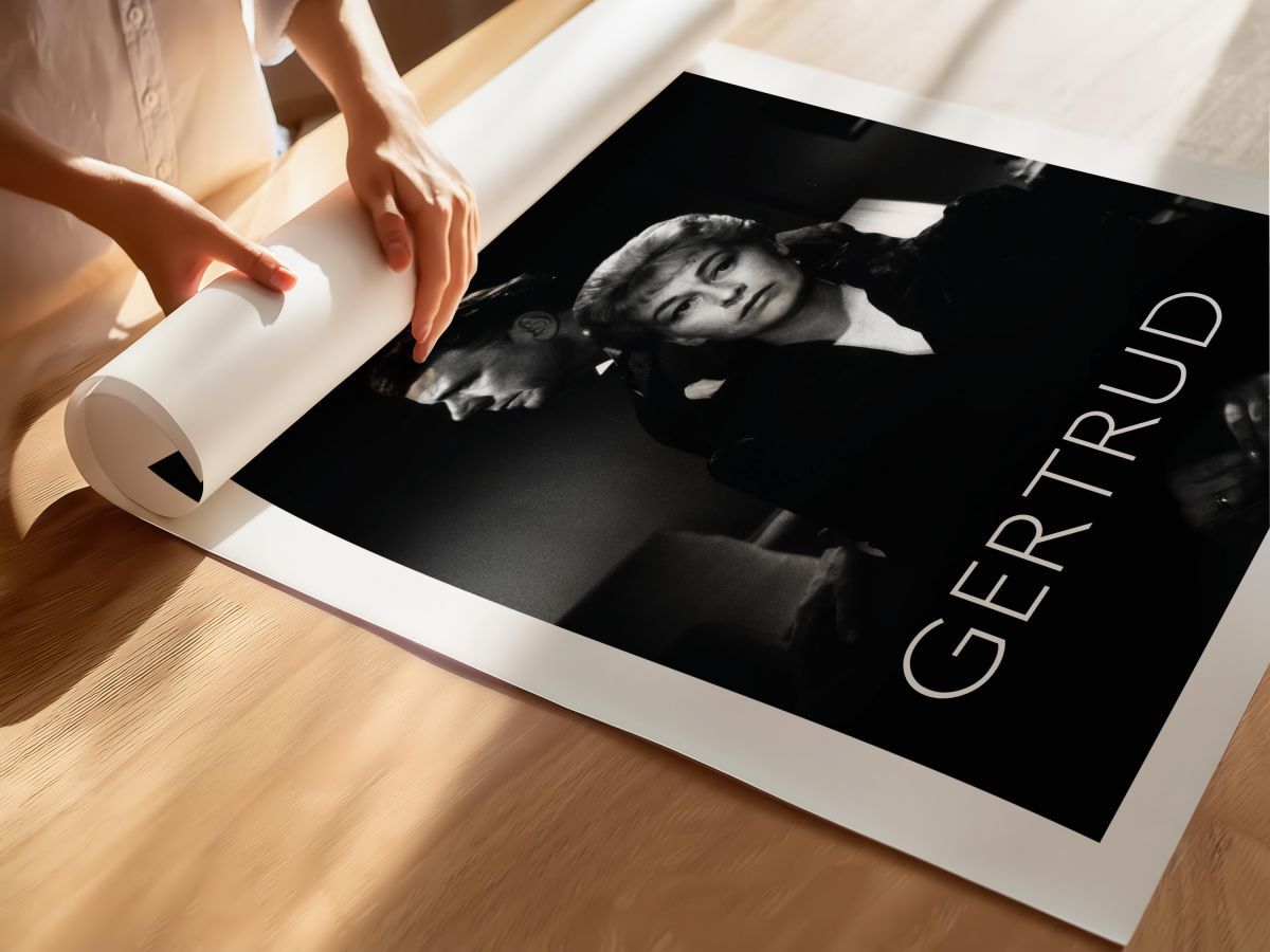 Gertrud (1964) Film Posteri, rulo yapılmış çerçevesiz poster