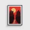 Hands over the City film posteri, siyah çerçeveli tablo