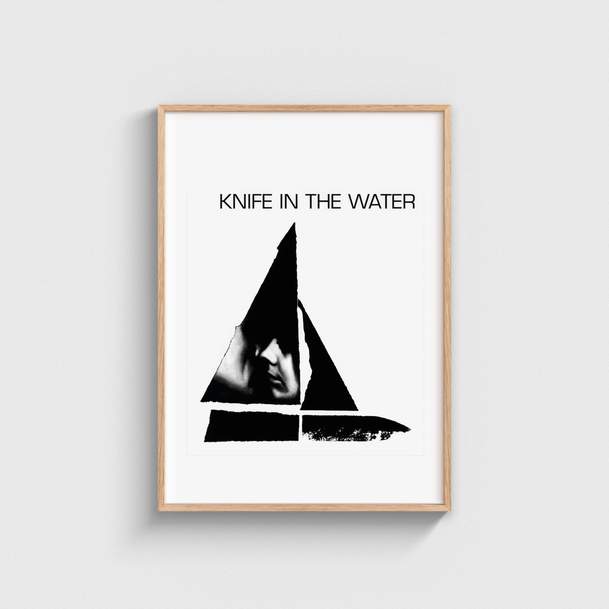 Knife in the Water film posteri, ahşap çerçeveli tablo