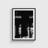 La Notte film posteri, siyah çerçeveli tablo