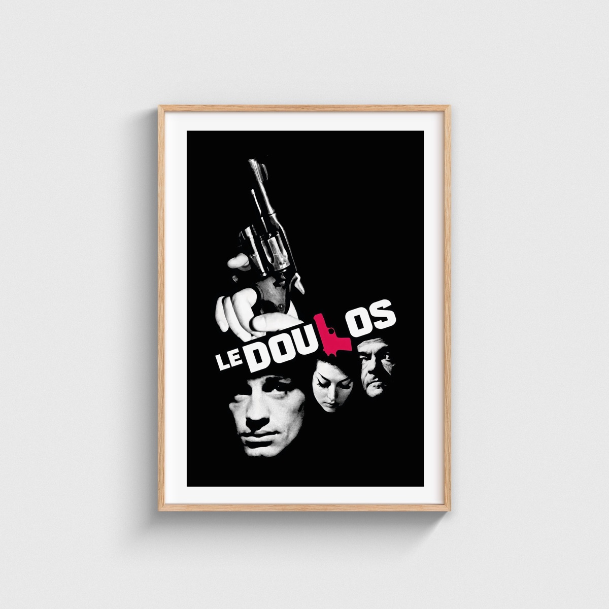 Le Doulos film posteri, ahşap çerçeveli tablo
