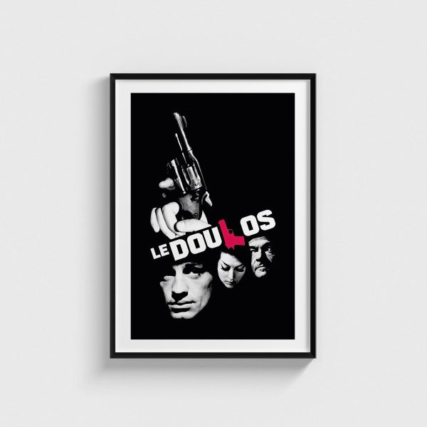 Le Doulos film posteri, siyah çerçeveli tablo