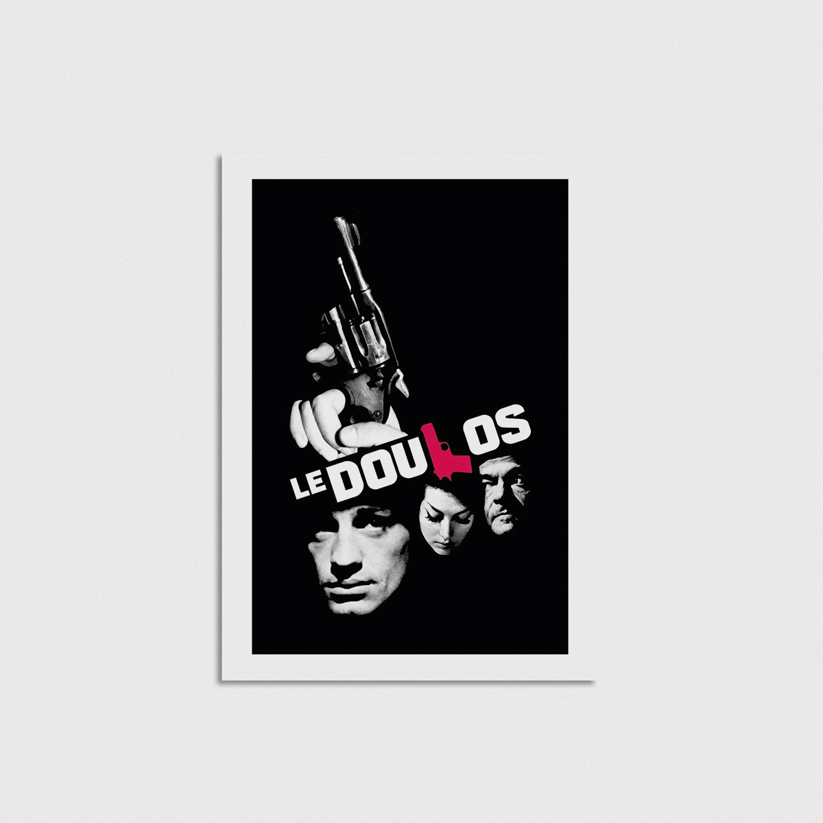 Le Doulos film posteri, çerçevesiz poster