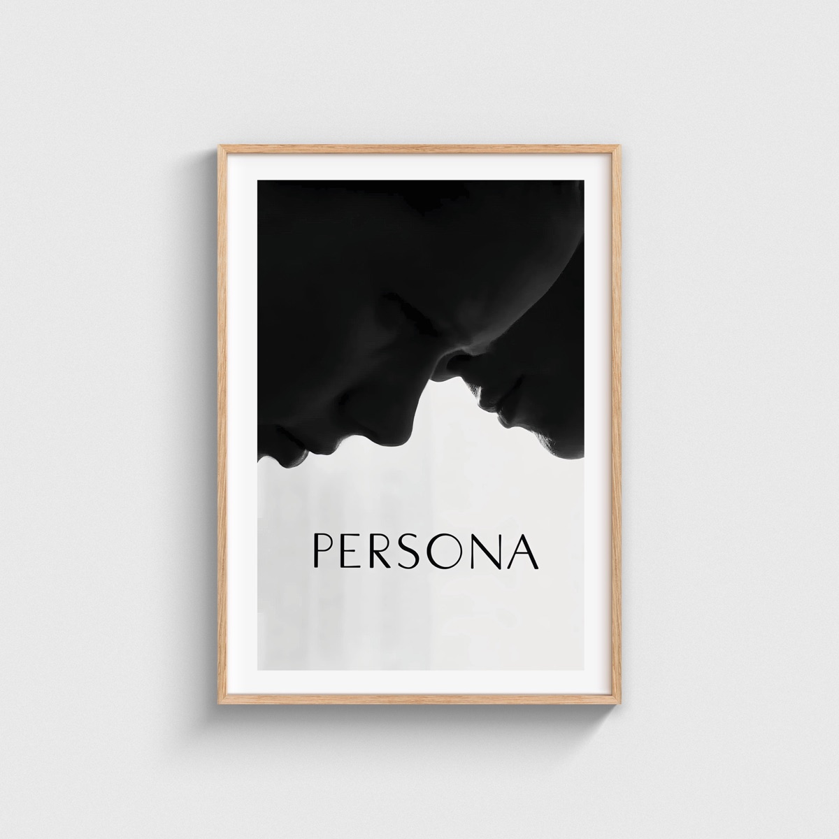 Persona film posteri, ahşap çerçeveli tablo