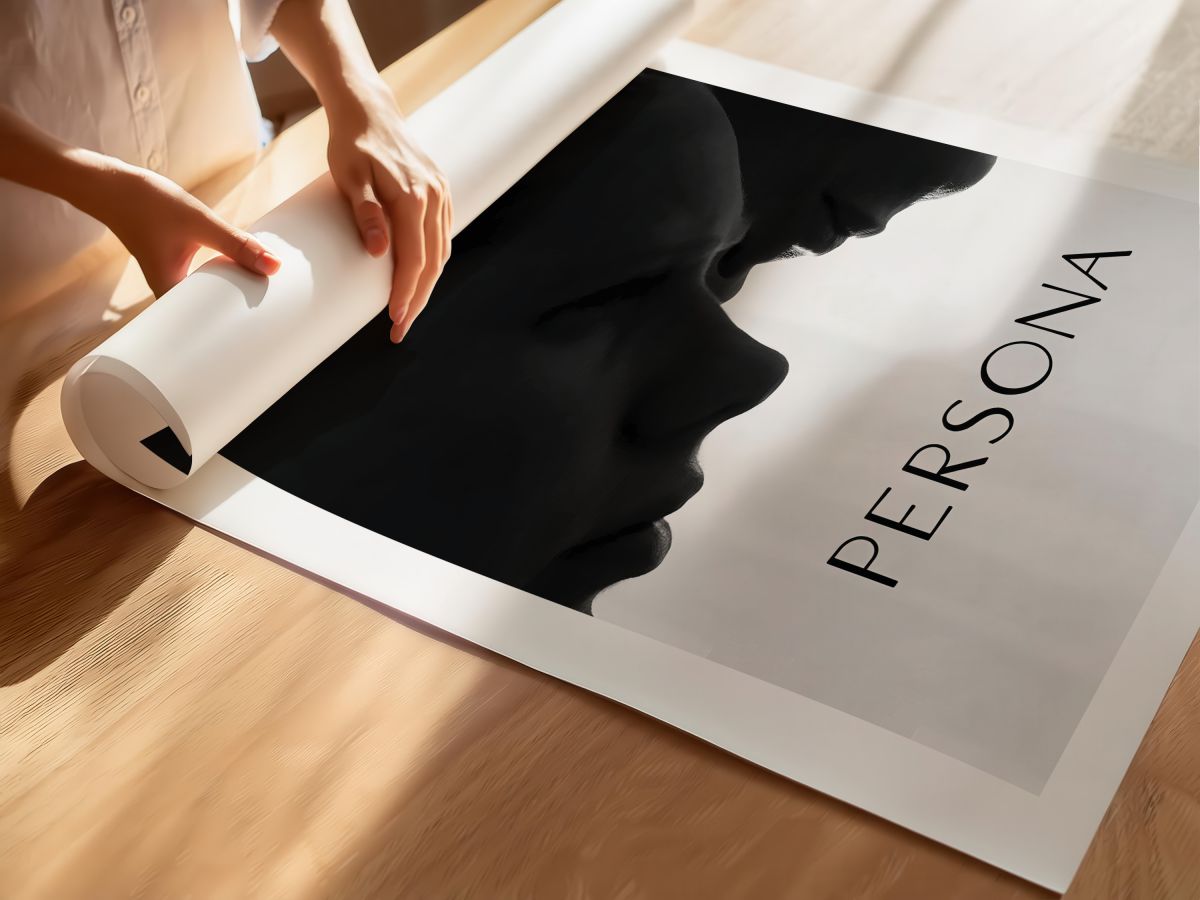 Persona (1966) Film Posteri, rulo yapılmış çerçevesiz poster